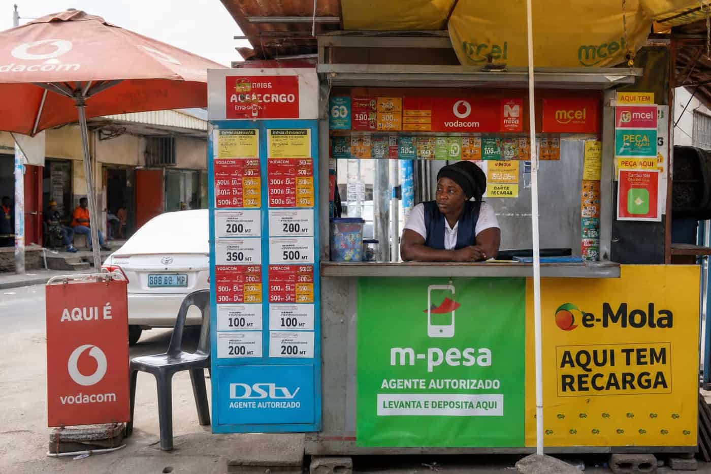 Quiosque de serviços móveis em Moçambique