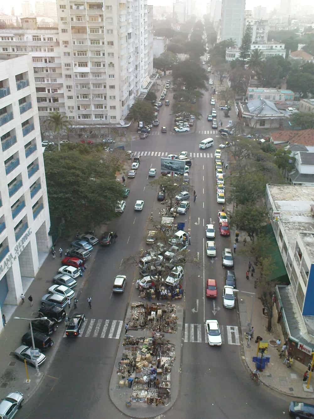 Urban avenue in Maputo